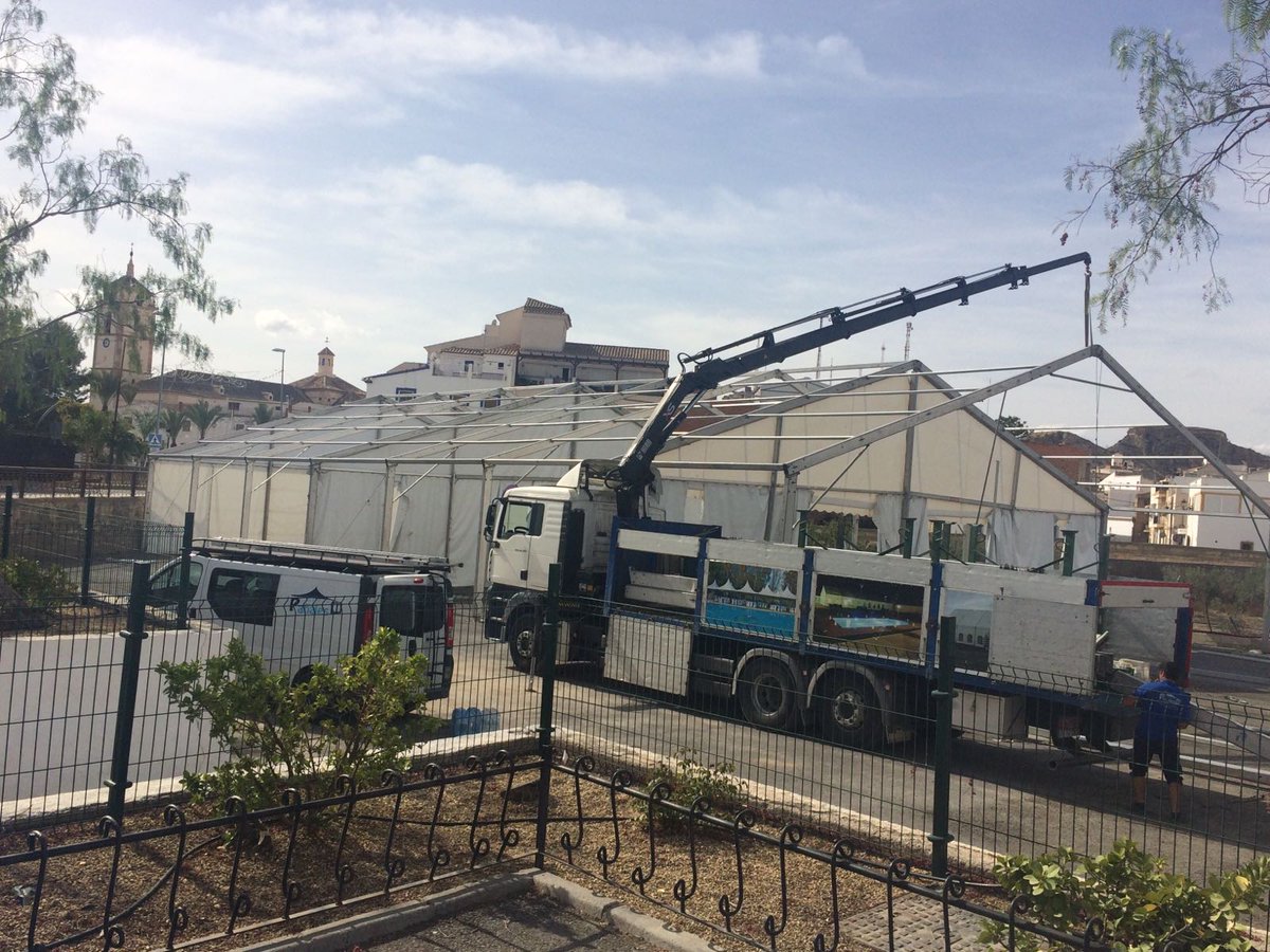 Se acerca la FeriaAlbox2016, y desde <a href="/PrendimientoAlb/">Prendimiento Albox</a> estamos ultimando preparativos para esta feria.  Asi va el montaje #CasetaCostaleros