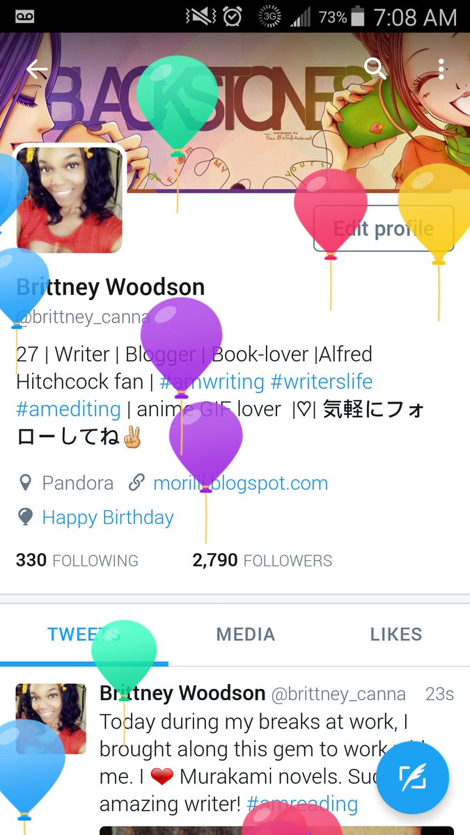 brittney_canna's tweet photo. This just popped up on my screen. I suppose it's because it's my birthday, lol. #floatingballons https://t.co/elzp9XYAb5