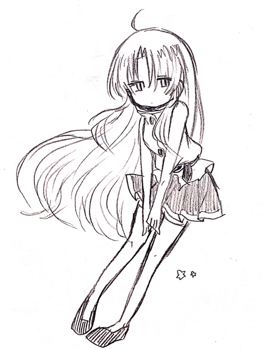 学校で描いた〜 