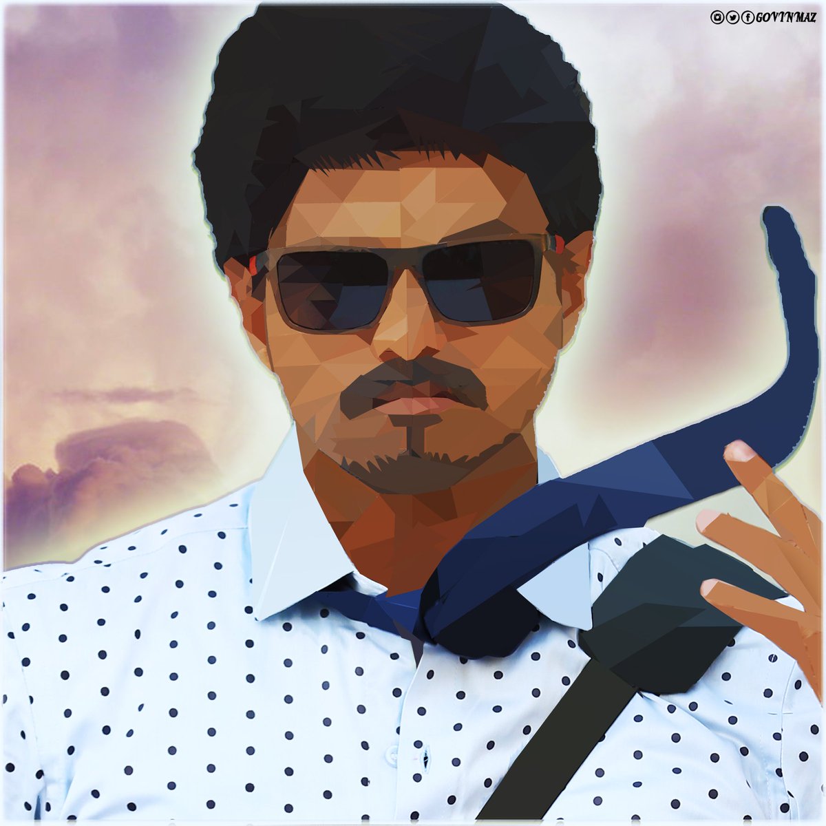 GovinMaz's tweet photo. New Design #PolyPortrait :) #Ilayathalapathy #Vijay #Bairavaa :) HD :- https://t.co/L4eUMzU3Nk https://t.co/6LCtBaGEiG