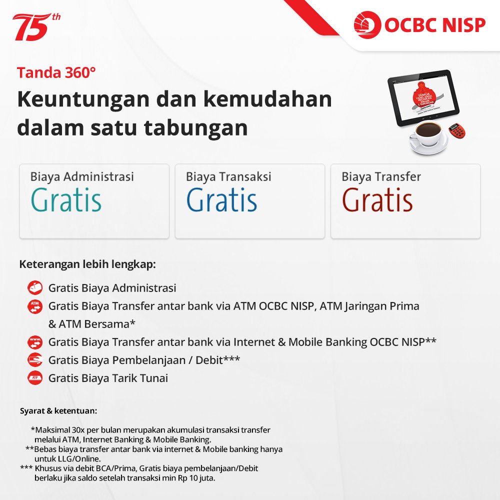 Bank Ocbc Nisp A Twitter Tanda 360 Ocbc Nisp Menawarkan Berbagai Keuntungan Kemudahan Dalam Satu Tabungan Https T Co St6mjk7yjb Ocbcnispproduct Https T Co Oumfptaggn