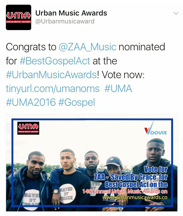 Jstar_Mc's tweet photo. Get to voting for @ZAA_Music for #BestGospelAct  at the #UrbanMusicAwards support the movement of Gospel music https://t.co/dNKufaHMcK https://t.co/eqvHDLwl9f