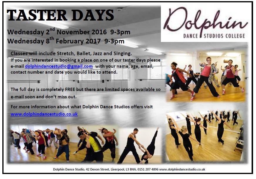 DolphinStudios's tweet photo. Our first college Free taster day is coming up next week. Don't forget to get in touch and get booked on. https://t.co/4oRFZRUyC1