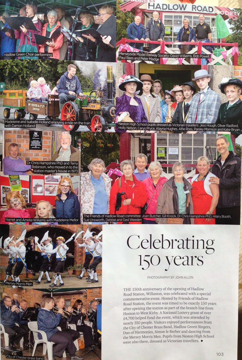 HadlowStation's tweet photo. What a lovely way to #celebrate our ongoing work @HadlowRoad Station by #cheshire life #celebrating 150th years. https://t.co/VZAG7FIv15