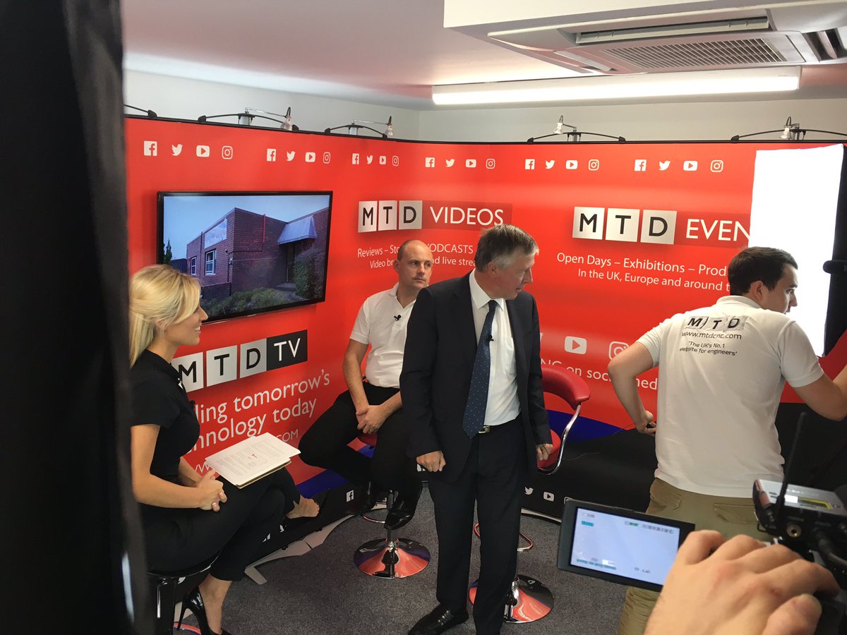 #Swarfandchips with Nick <a href="/fastems/">Fastems</a> filming in the studio today!