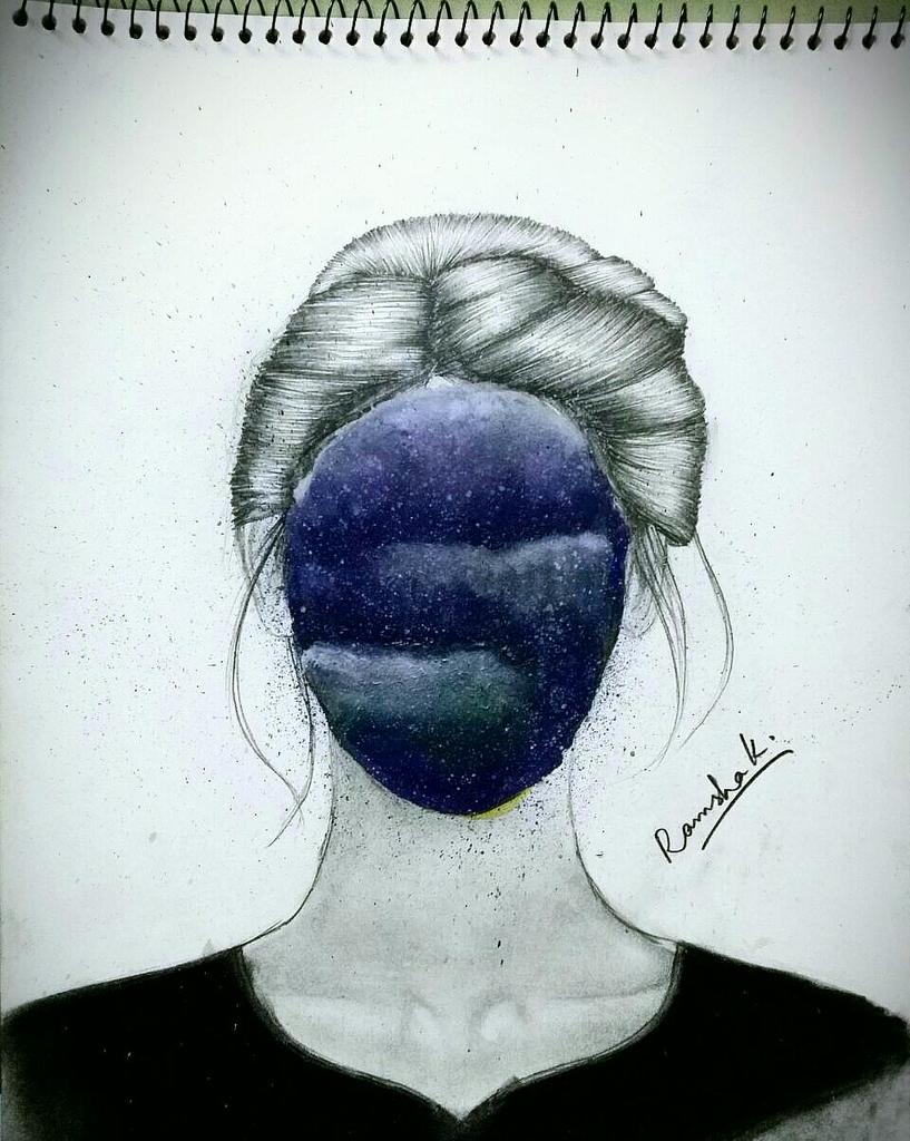 _Ramsha_'s tweet photo. Just some Exam things. 
4HB Pencil and water colours. https://t.co/So5VxQLpu1