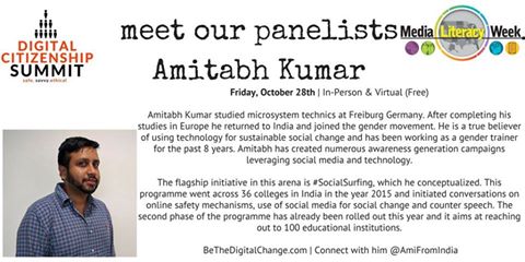 CSR_India's tweet photo. .@AmiFromIndia is in #UnitedStatesofAmerica for @digcitsummit #MediaLiteracyWeek #BeTheDigitalChange @mbfxc @twitter https://t.co/DLWLvPGQ7U https://t.co/dQHhV9SldP