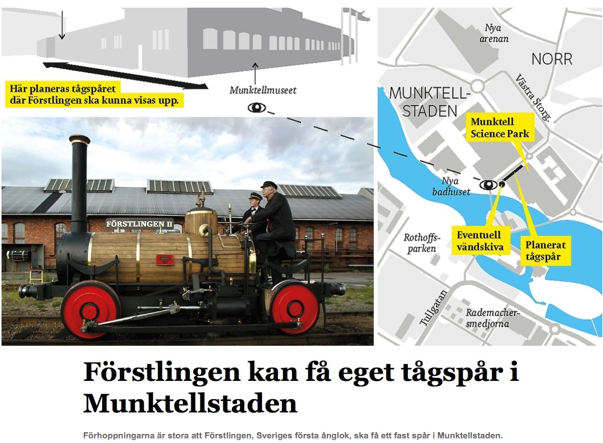 EvolutionEtuna's tweet photo. Förstlingen får eget tågspår i Munktellstaden #industrievolution #eskilstuna #lok https://t.co/iuTxqYXbuf https://t.co/osOJRGeG9D