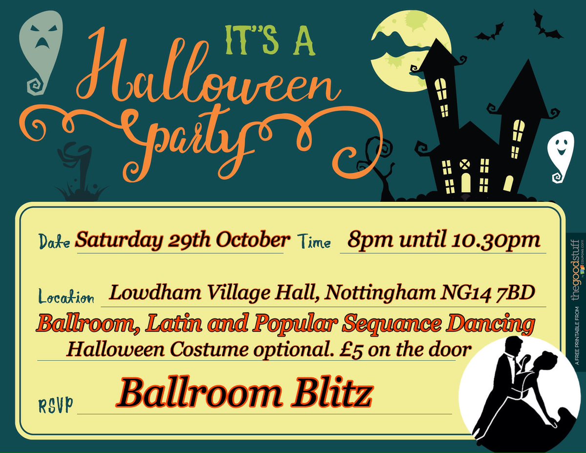 BallroomBlitz1's tweet photo. #Halloween #Party #fun night of #Ballroom #Latin and #popular #Sequence #Dancing #nottingham #events https://t.co/LWLAoO3N3y