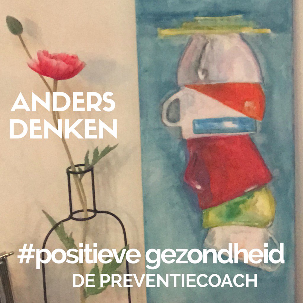 #positievegezond is anders denken! Wil je graag? Ja dan moet je er zelf wat aan doen👊😜