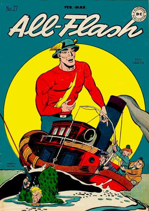 Flash_ItalyPage's tweet photo. #LaCoverDelGiorno All Flash nr. 27 - Febbraio 1947 - "The Thinker Cooks with Gas" by Martin Naydel. https://t.co/Rb3PjDSqrd