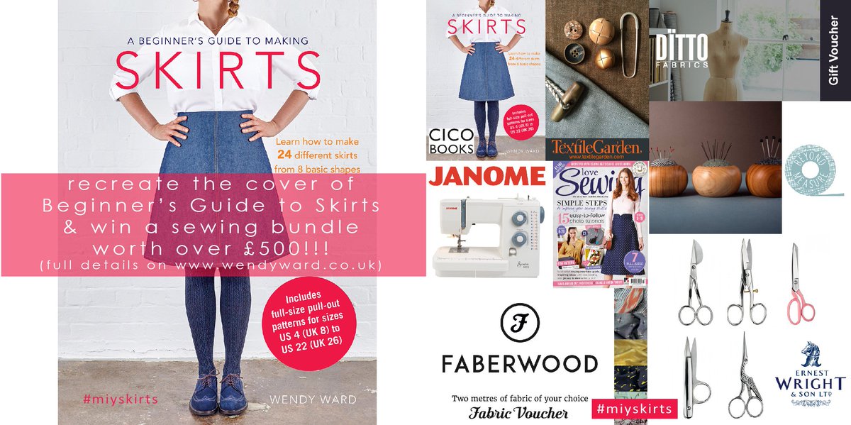 Fancy winning everything you need to start making your own clothes? £500+ of #sewing goodies up for grabs wp.me/pclYa-Z5 #miyskirts