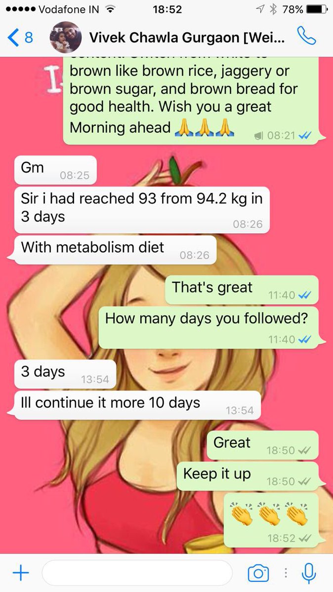 Vivek Chawla lost 1.2 kg of #excessfat in 3 days by following Metabolism Diet #designed for him. For Diet Plan: Call us @ +919953329177.