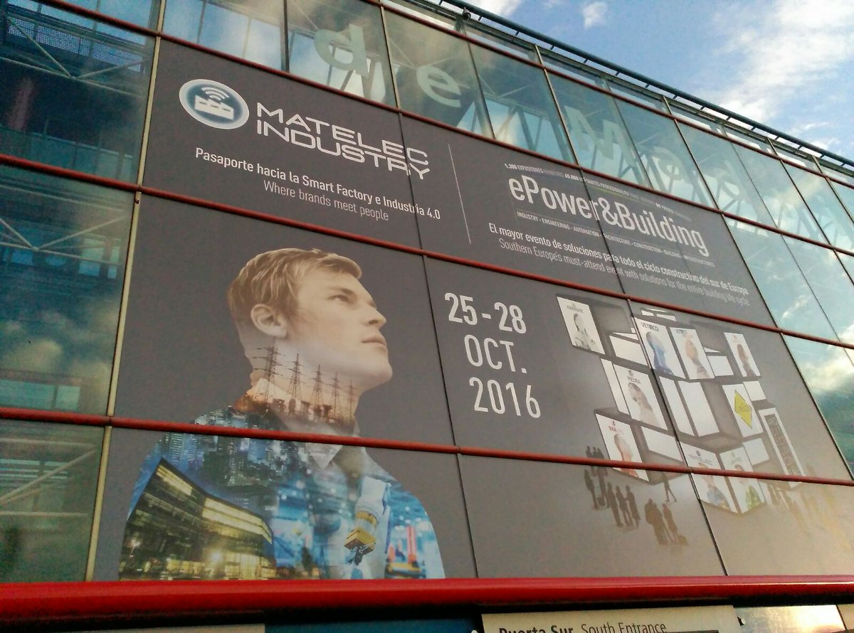 Matelec_'s tweet photo. ¡Bienvenidos a #matelec2016, en #ePower&amp;Building! No os perdáis tampoco @MatelecIndustry 👍 https://t.co/fw9BzIgH1U