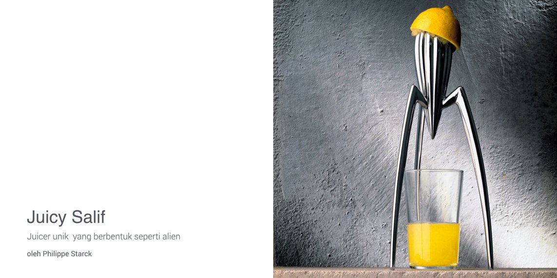 Siapa sih Philippe Starck ? 
sang desainer #MiMix? Kita intip sebagian karya-karya nya yuk! #MiLaunch