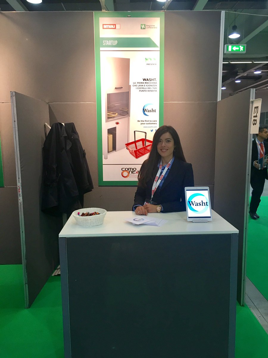 SocialWasht's tweet photo. Eccoci a #Smau2016 Milano. Volete sapere come funziona Washt? Venite a trovarci! #GDO #retail #Comonext #startup #innovazione https://t.co/x6nYa2ugWX