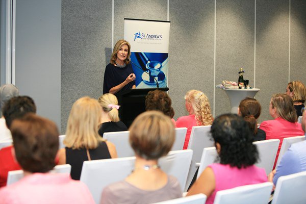 standrewsbris's tweet photo. Our mindfulness colouring book for breast cancer patients unveiled today with help from @Ch7Queensland Kay @KayMcGrath7 #breastcancer https://t.co/kJJx1DqLsV