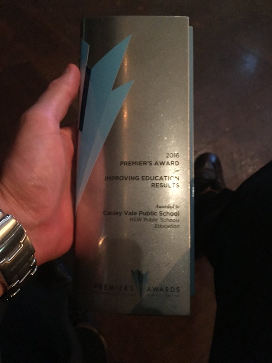 Congratulations <a href="/CanleyValePS/">Canley Vale PS</a> winning Premier's Award for improving school results <a href="/dizdarm/">Murat Dizdar</a> <a href="/mtb1611/">Steven Snell</a> <a href="/NSWEducation/">NSW Dept of Education</a>