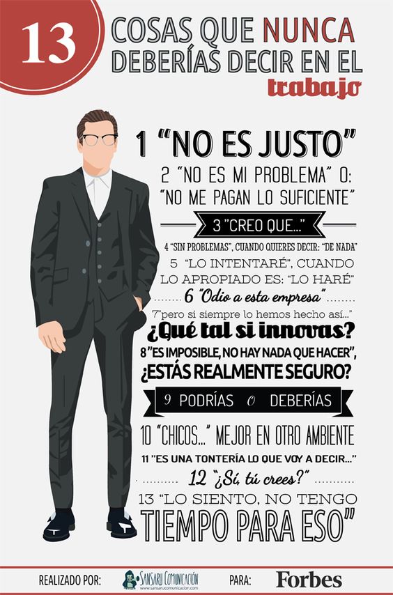 YomeLanzo's tweet photo. 13 cosas que no deberías de decir en el trabajo https://t.co/gn6M8Covns