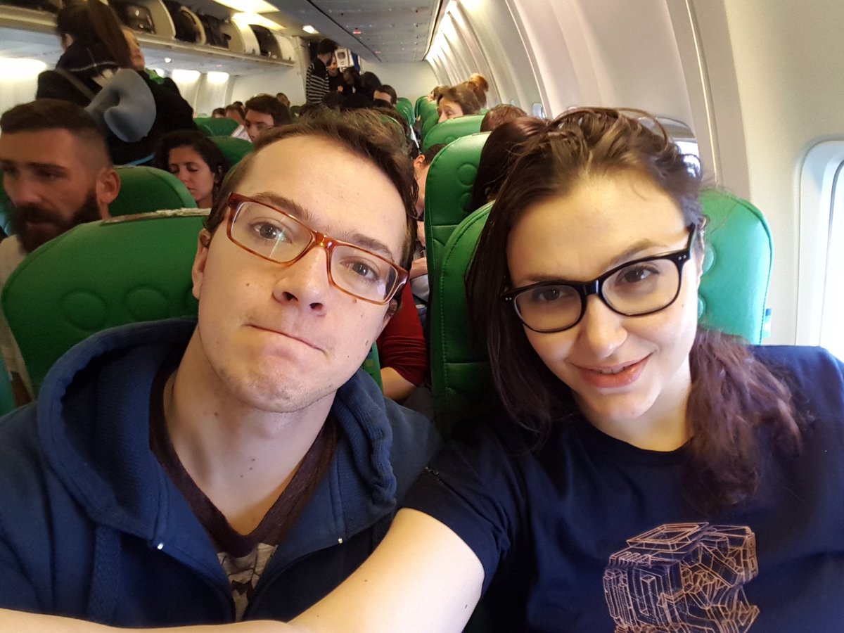 Tinovdk's tweet image. Ready for take-off with @AlinaAnikina. Heading to #gameconnection, #Paris to showcase #FragmentsofHim #gamedev. :D