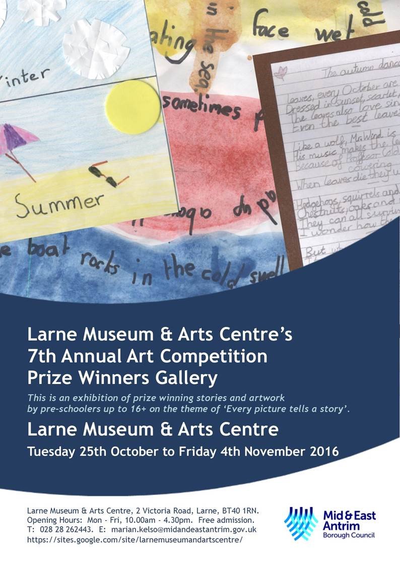 #Larne Museum &amp; Arts Centre's 7th Annual #Art Competition Prize Winners Gallery goes on display TODAY!