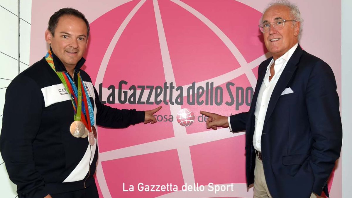 Il Direttore Commerciale di #FIOCCHIMUNIZIONI Marzio Maccacaro e il Campione Olimpico <a href="/JohnnyPellielo/">Giovanni Pellielo</a> OSPITI SPECIALI della <a href="/Gazzetta_it/">La Gazzetta dello Sport</a>