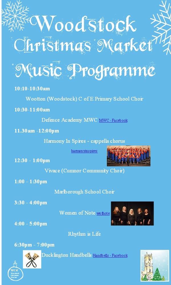 WoodstockWcm's tweet photo. We're not just about #Christmas gifts, there is beautiful music too including @DefenceAcadMWC. Full listing here: https://t.co/vTMf7BPlGc