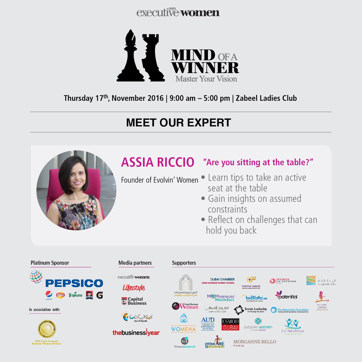 womenaco's tweet image. Book your tickets to this exciting summit! #bossladies take centerstage at #mindofawinner on 17th November. #Dubai womena.co/event/mind-win…
