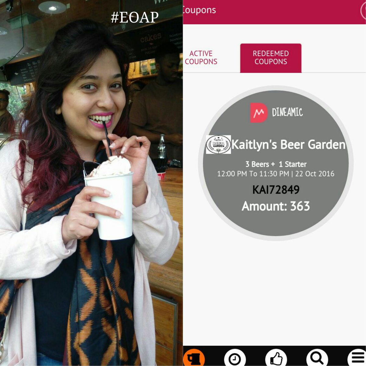 foodonaplate's tweet photo. Congratulations Drishya 4 winning tickets Halloween Dessert Crawl with #GoDineamic
#EOAP #Oktoberfest #TimeoutMumbai https://t.co/2EuuzTmDIb