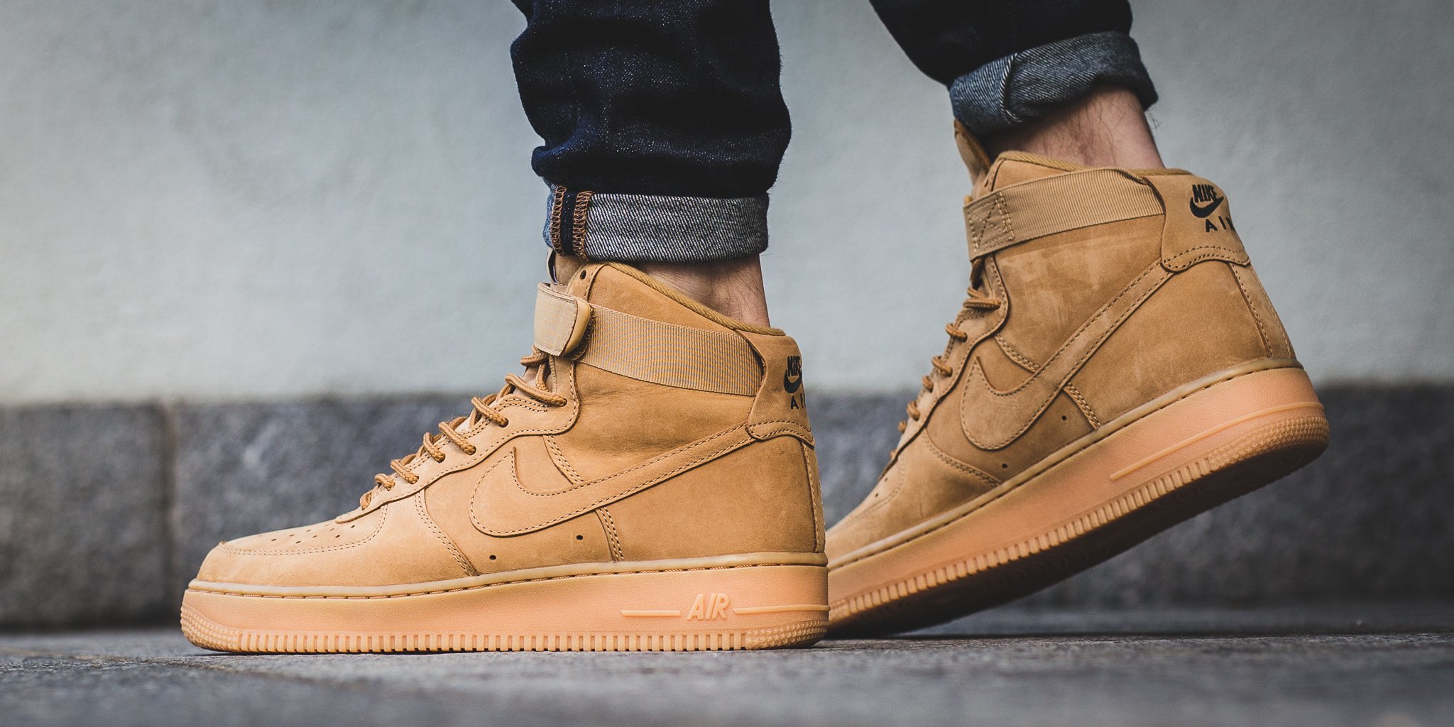 nike air force 1 high 07 flax