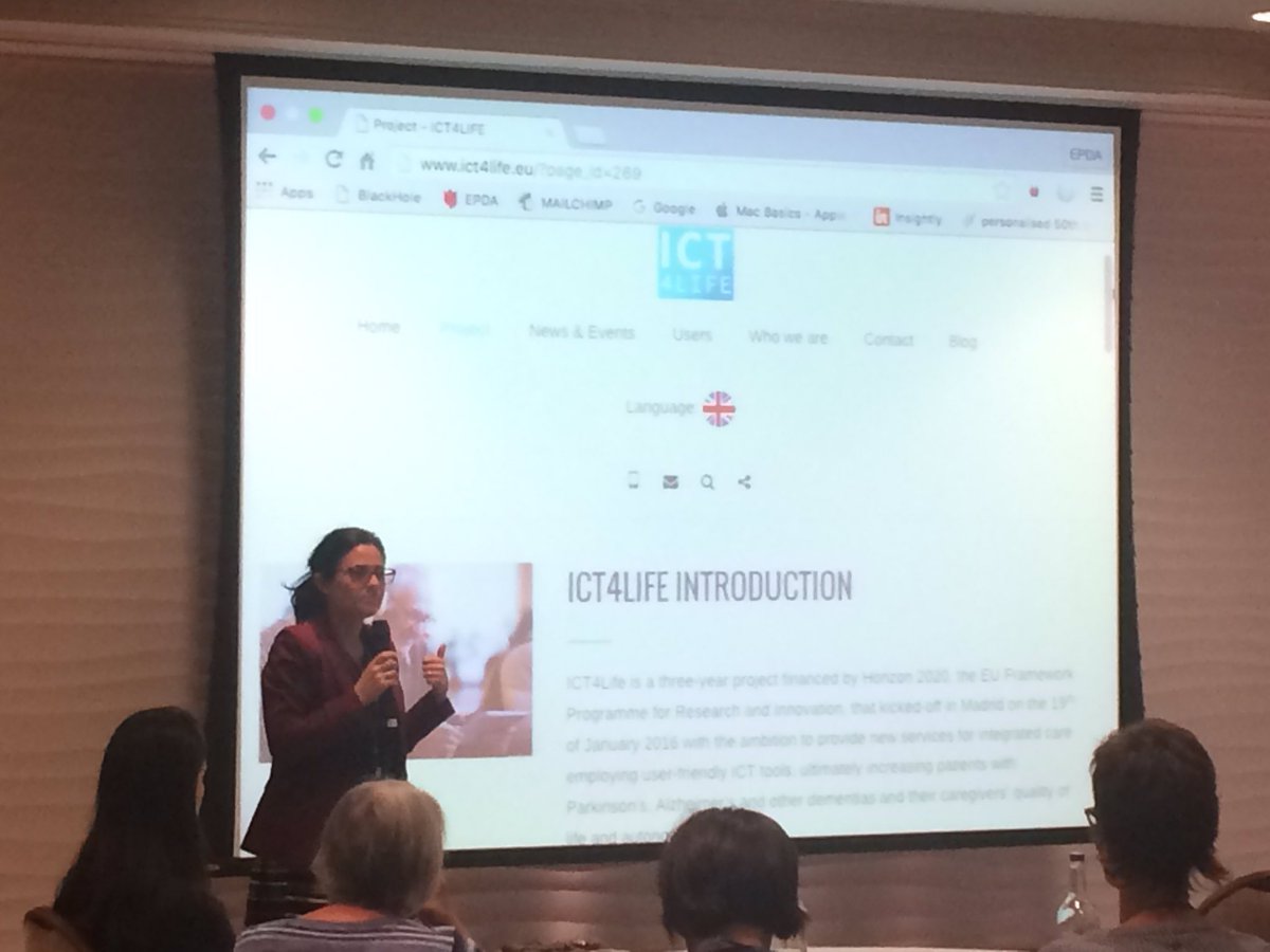 ParkinsonsEU's tweet photo. Laura Carrasco Marin from @ParkinsonMadrid presenting Practices &amp; Experiences 
#SharingOfGoodPractice #EPDA https://t.co/jXOBwxCzeN