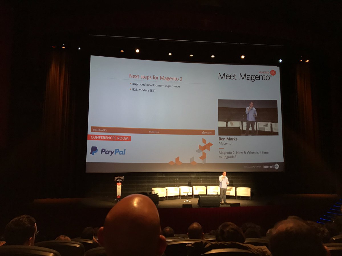 Nacho_C02's tweet photo. Magento 2 permite un módulo específico para negocios B2B #MM16ES https://t.co/VvwH9RFqBj