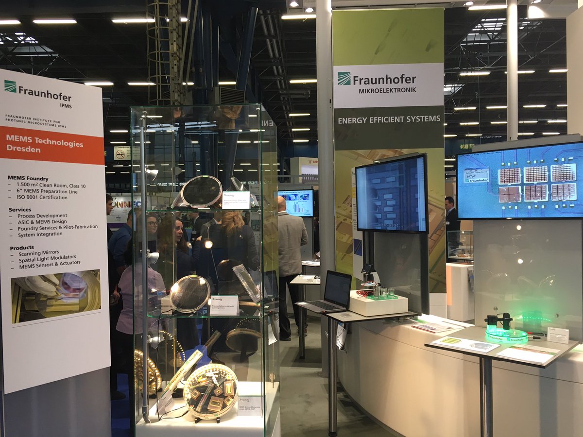 FraunhoferIPMS's tweet photo. What to expect in our booth at @SEMIEurope: Ultra-High Density #FRAM Capacitors, #CMUT #MEMS #Foundry #300mm R&D #ScreeningFab #ADMONT https://t.co/CbBG4VfO0c