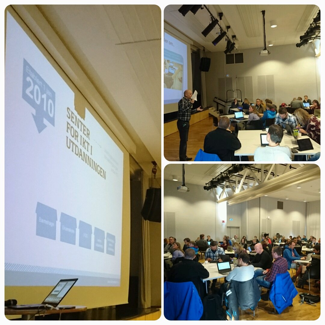 I dag har vi fagdag om #iktplan  sammen med <a href="/iktsenteret/">IKT-senteret</a>. 100 pers fra  23 skoler skal i gang med implementeringen. #iktitrondheimsskolen