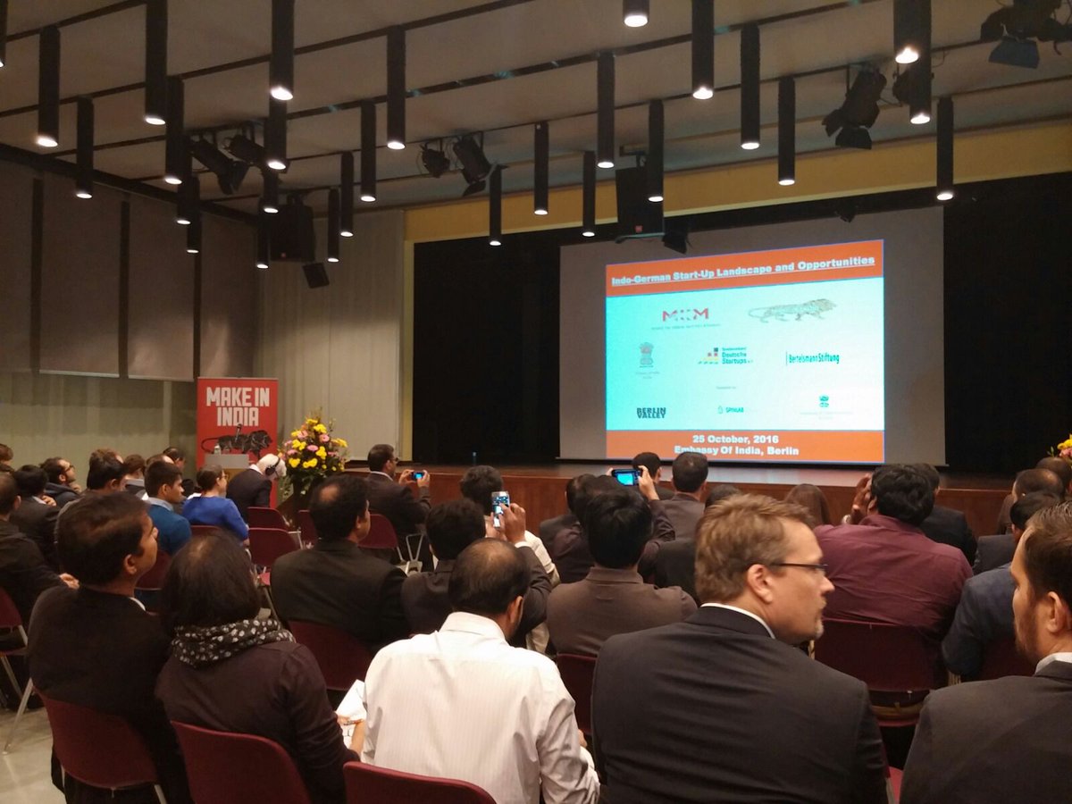 Gaining insights into the key #opportunities in the #emerging sectors for #startups in #India <a href="/eoiberlin/">India in Germany</a> #MakeInIndia #business #network