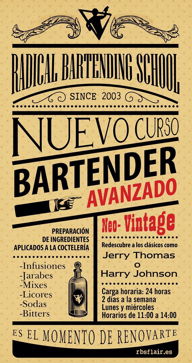 cocktailshopbcn's tweet photo. #Concurso
Gana un CURSO NEO-VINTAGE & MIXOLOGY valorado en más de 500€
https://t.co/bsZhFYag3t
#BCNRumCongress #BRC16 https://t.co/yzhIHZK7FB