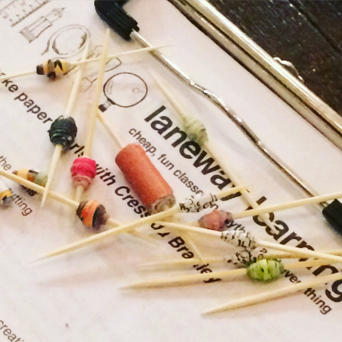 lanewaylearning's tweet photo. Lots of fun making #paper #beads with @explosuretalk at @thelittlemule you can make necklaces, bracelets, earrings! https://t.co/0PQ0U4jjfJ