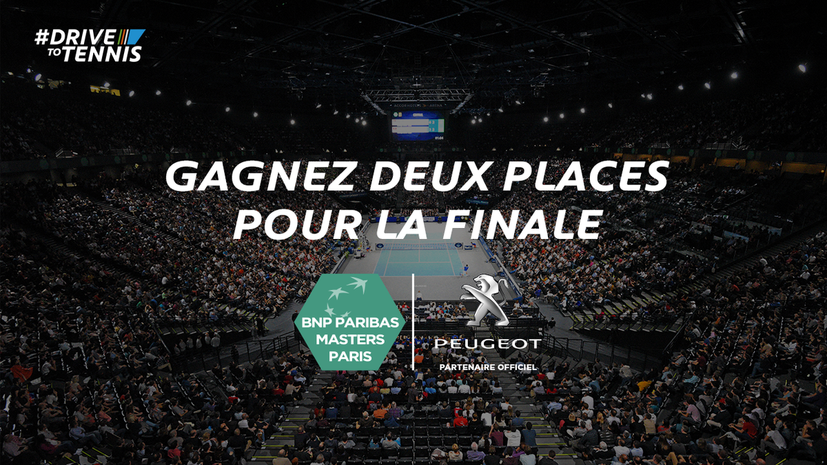 DriveToTennis's tweet photo. JEU-CONCOURS 🎾 Follow / RT pour assister à deux à la finale des @bnppmasters ! #DriveToTennis  #BNPPM https://t.co/E3HoCuiMOL