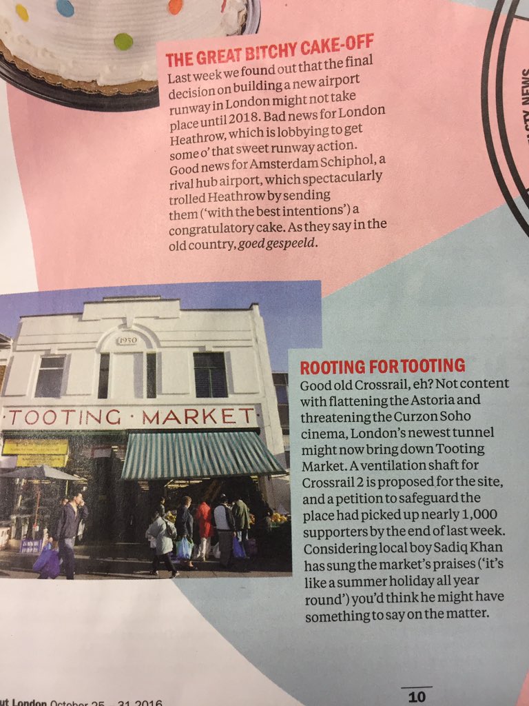 Lovely to see <a href="/TimeOutLondon/">Time Out London</a> supporting <a href="/TootingMarket/">Tooting Market</a>