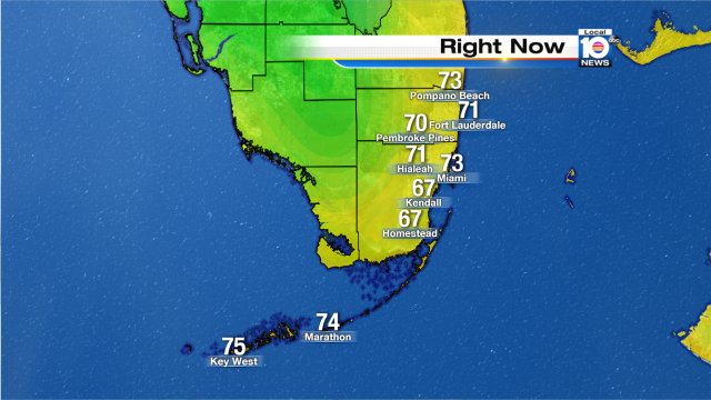 Nice & mild start to your Tuesday, watch local10 for more. https://t.co/p6VQlqdXw9