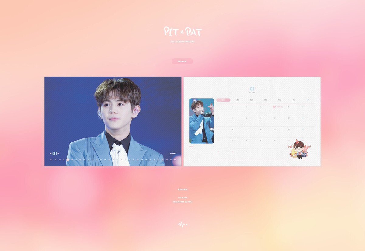 _yomam's tweet photo. 2017 요맘때 1st Season Greeting  :: PIT A PAT💕 :: 
일반입금 마감까지 얼마남지 않았어요🙀
>>(입금폼👉https://t.co/PpGrvr3Ni6) https://t.co/RtRG1GM5kO