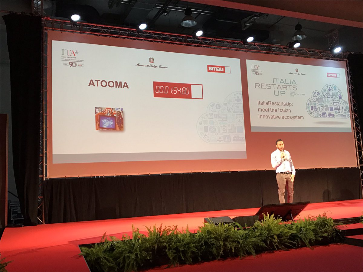 AlexanderRenz's tweet photo. @Atooma_Team leverages connected devices and AI to create context and smart predictions. #Smau2016 https://t.co/blcXnax0pv