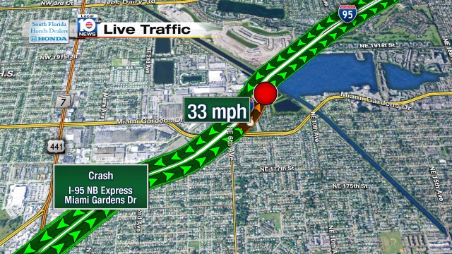 Crash on I-95 NB Express at Miami Gardens Dr #traffic #miami https://t.co/cqeVxPiQGq