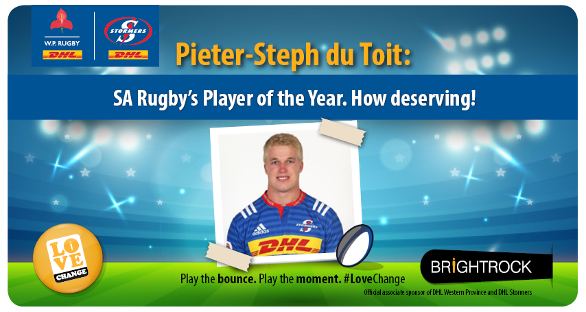 BrightRockZA's tweet photo. Well done @PieterSteph! So proud. #LoveRugby #LoveChange #POTY2016 @THESTORMERS @WP_RUGBY https://t.co/o8oWEPTNK4