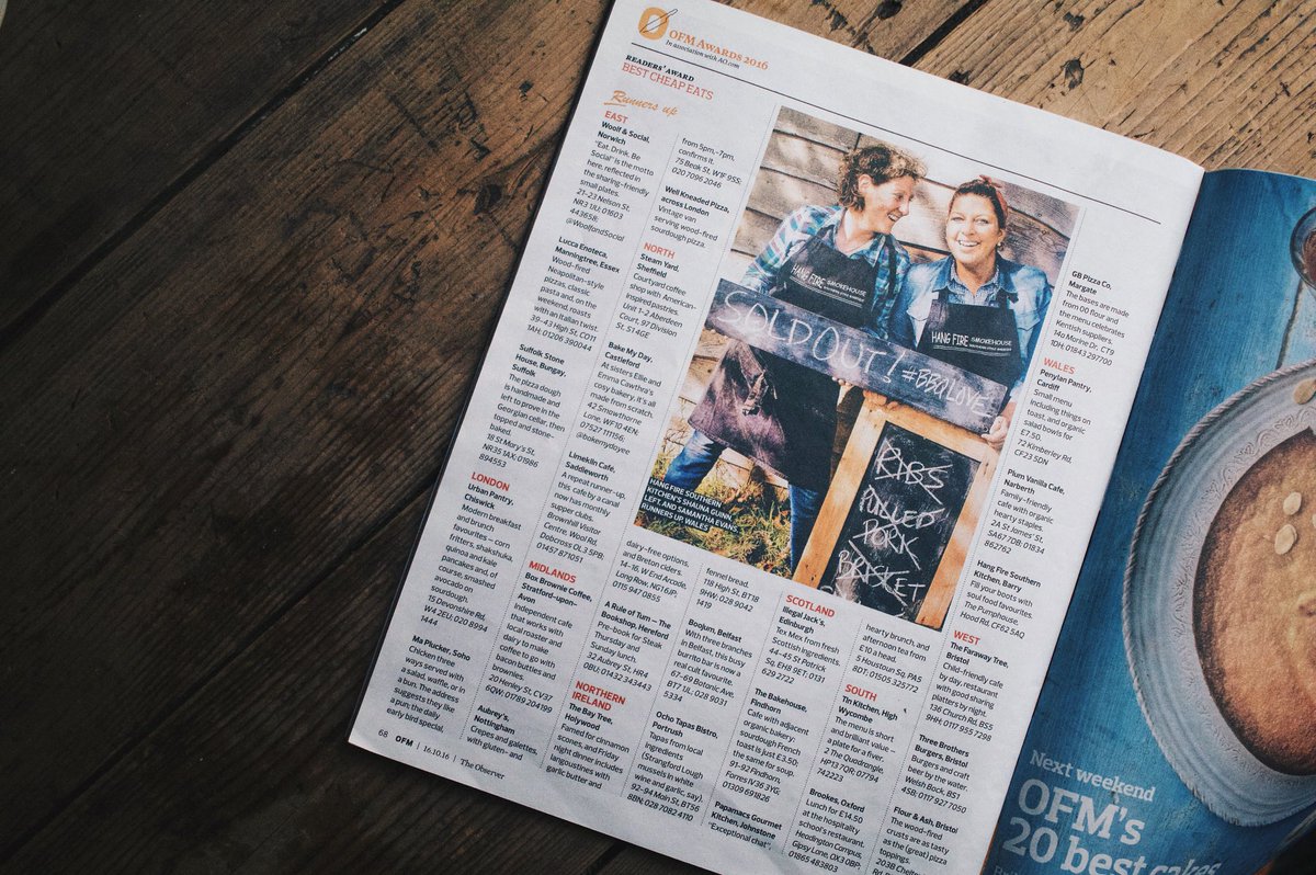 aruleoftum's tweet photo. If you didn't see already, @bookshophfd has been listed as a runner-up in the @ObsFood  awards 'Best Cheap Eats fav places to eat under £15' https://t.co/VpUjyfKzgB