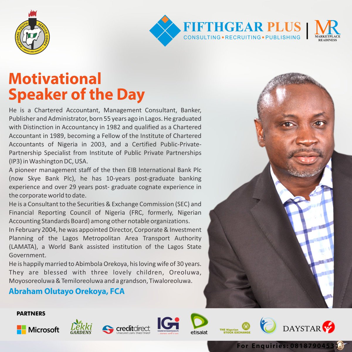 MpR4NYSC's tweet photo. This is happening live today at the Marketplace Readiness Programme.
Powered by @FifthGearPlus. @MicrosoftNG @iginigeria @CDL24hrsLoan https://t.co/TR6DoJt8Kl
