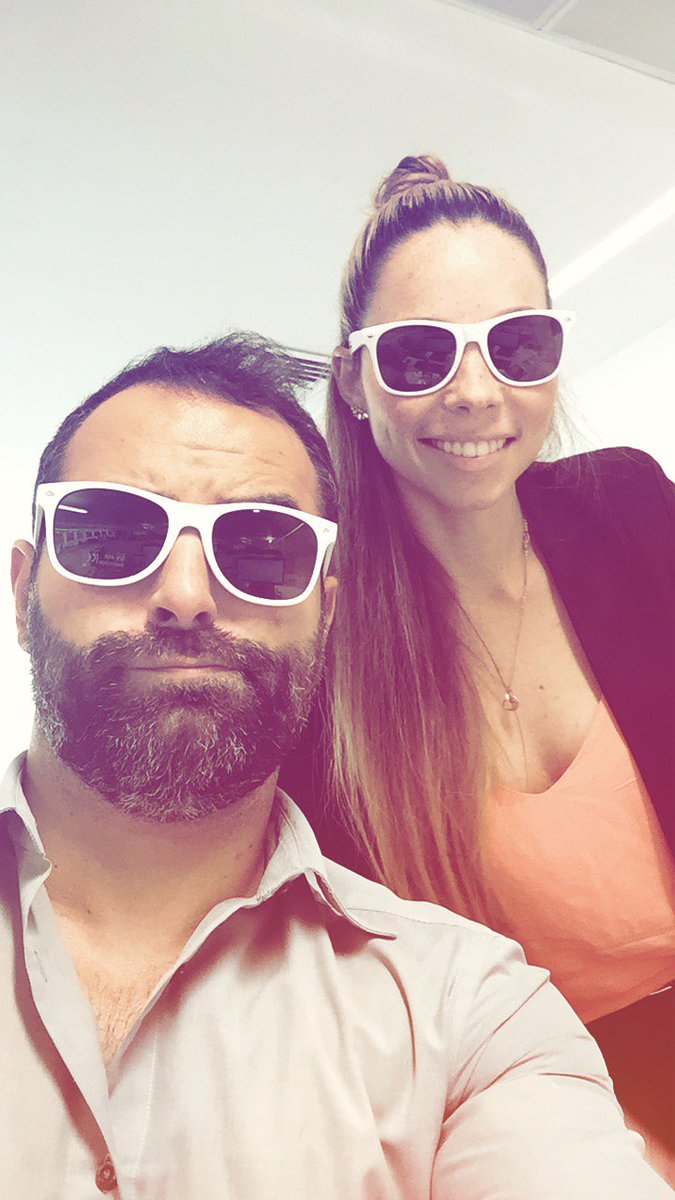 acdcled's tweet image. Maurizio Fabbrini @thornlighting and Donna Dederding @zumtobelgroup rocking the @acdcled sunglasses! #SmokinHot #tuesdaycheer