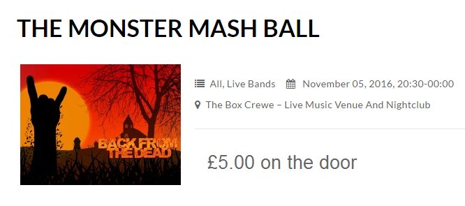 box_crewe's tweet photo. Don't miss out on The Monster Mash Ball coming to The Box in a couple of weeks. Check out The Box the website for more details! https://t.co/jdjqtNcKxV