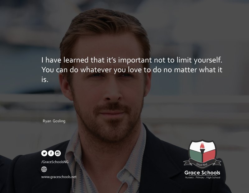 GraceSchoolsNG's tweet photo. Never limit yourself. You can achieve what you want as long as you're willing to work for it. #GraceBoost https://t.co/6e5EScl0NB