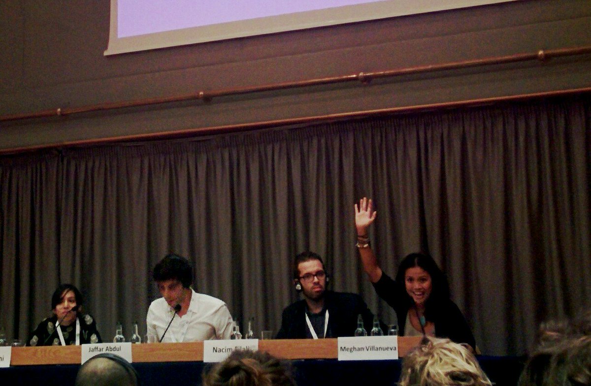 Meghan Villanueva challenging policy makers to stop paying lip service to youth and take young people seriously. #medforum2016 #YouthCan